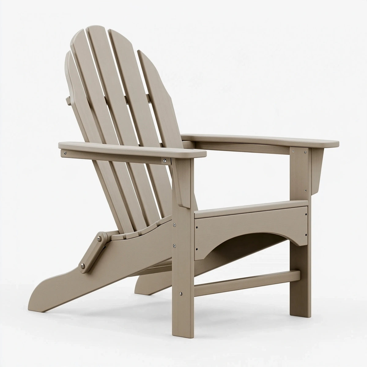 Sedia Adirondack reclinabile 82 x 92 x 102 cm in legno beige per esterno