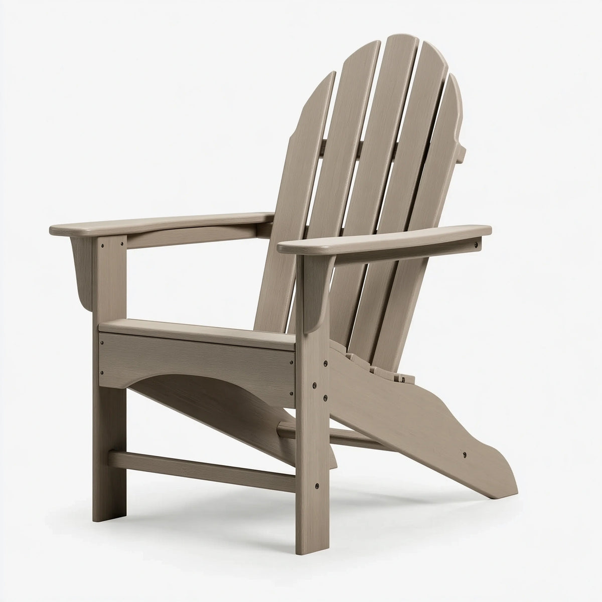 Sedia Adirondack 80 x 83 x 98 cm in legno beige per esterni - schienale inclinato con braccioli